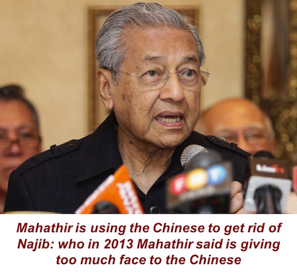 Mahathir just using the Chinese, and vice versa – The Third Force