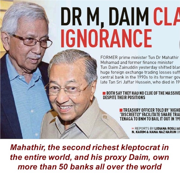 Where klepto-Mahathir has hidden his RM100 billion - The Third Force