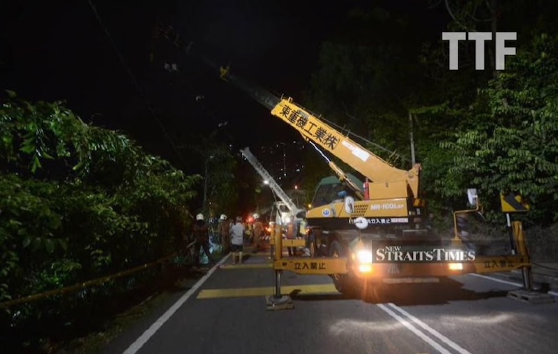 Bungah landslide tanjung Tanjung Bungah